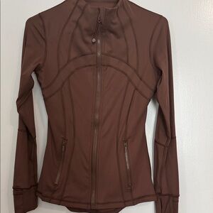 lululemon athletica Brown Utility Jacket and shorts